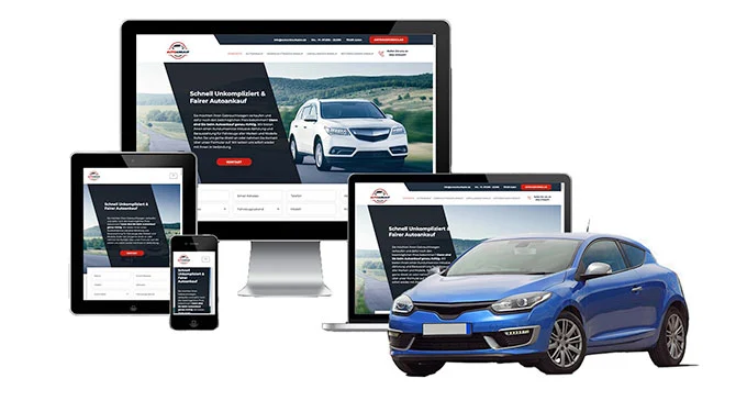 ankauf mobil Ankaufseite mobil – Autoankauf Althausen mit rotem PKW